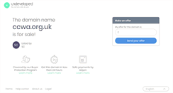 Desktop Screenshot of ccwa.org.uk